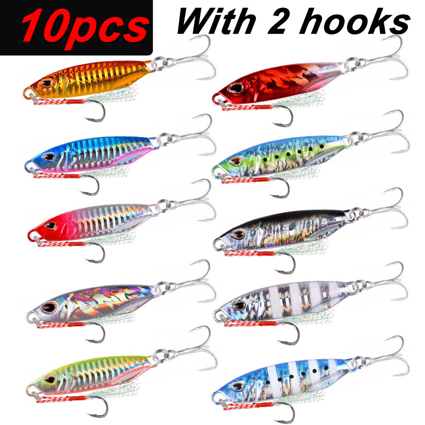 Fishing Lure Spoon - 10 Adet Uzun Atışlı Metal Yem