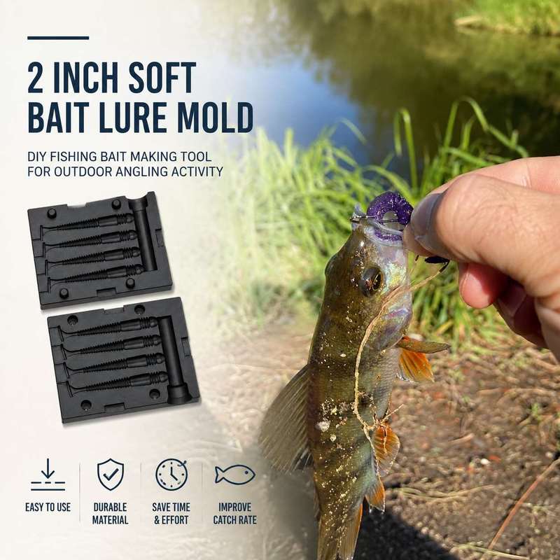 Fishing Lure Accessories - 2 İnç Yumuşak Yem Kalıbı DIY
