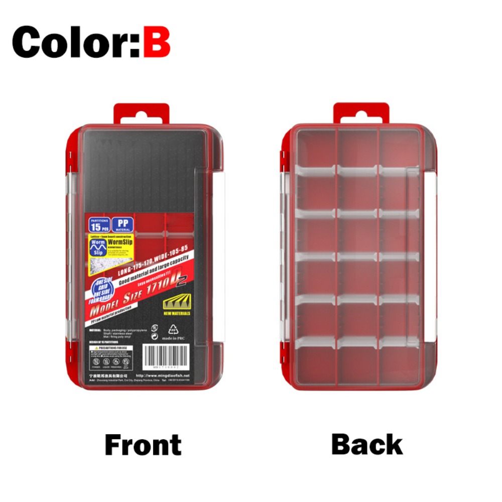 Fishing Lure Box - Balıkçılık Malzemeleri 2 Katmanlı Olta İğnesi