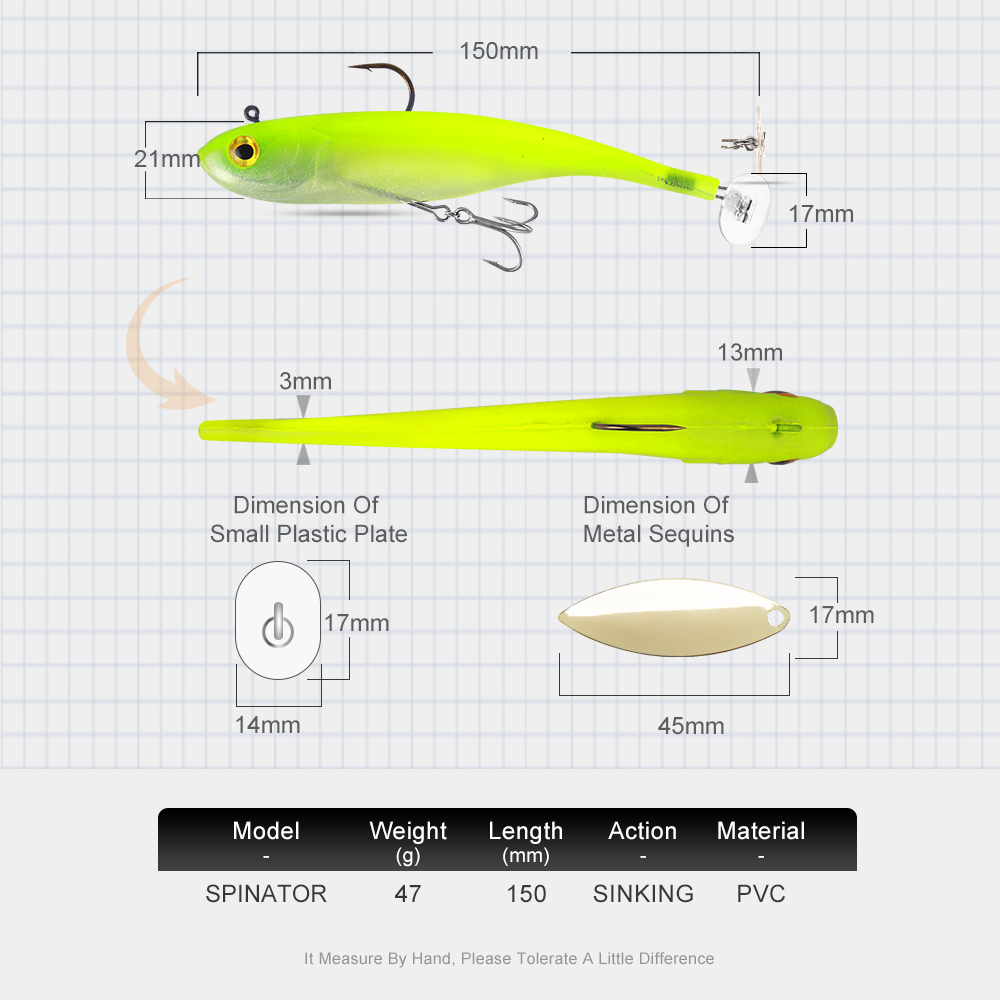 KINGDOM SPINATOR 150mm 47g Yum - Fishing Lure Accessories incelemesi ve fiyatı