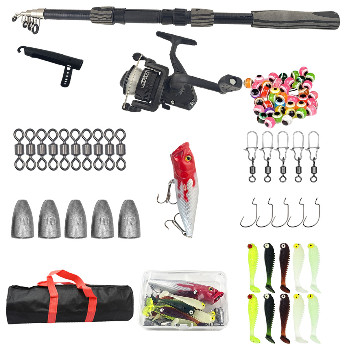 Taşınabilir, Katlanabilir Olta - Fishing Lure Spinner incelemesi ve fiyatı